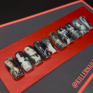 Vampira Glamour Ghoul Nails| Vintage Horror| Goth Vampire